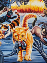 Load image into Gallery viewer, Alien x Cats - Archival Giclée Print from Static Medium by Daniel (Artist’s Proof)