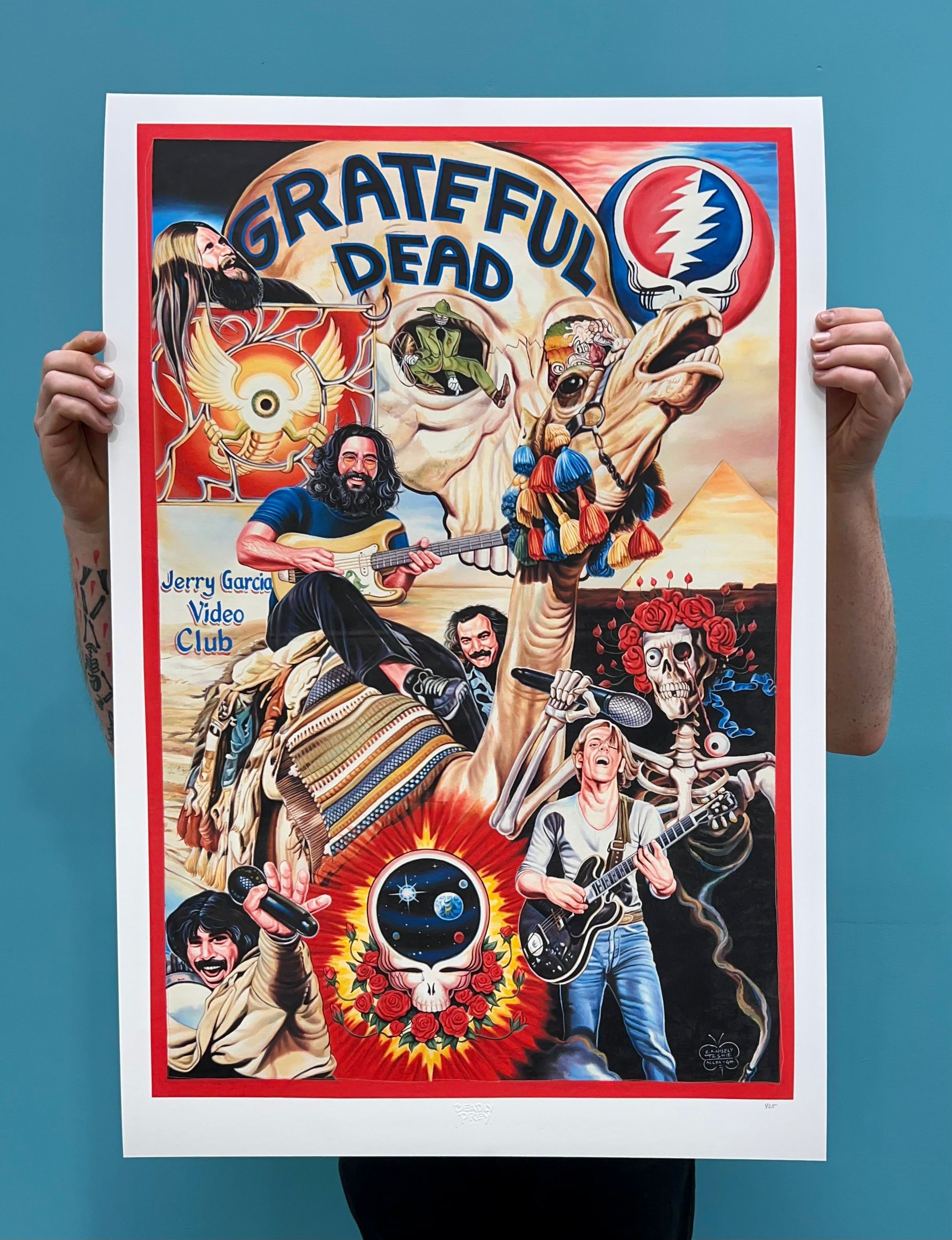 Grateful Dead - Archival Giclée Print from Static Medium by C.A.