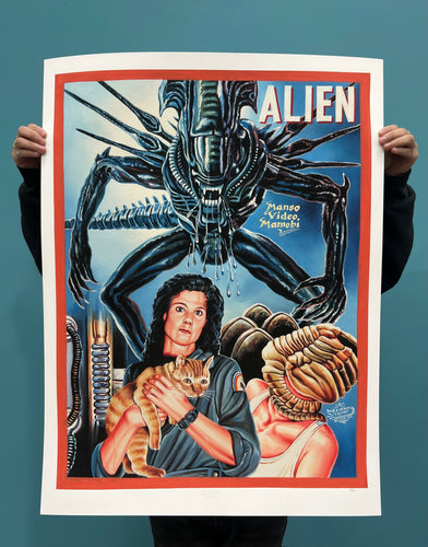 Alien - Limited Edition Archival Giclée Print from Static Medium by Heavy J
