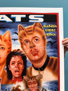 Cats - Limited Edition Archival Giclée Print from Static Medium by Mr. Nana Agyq