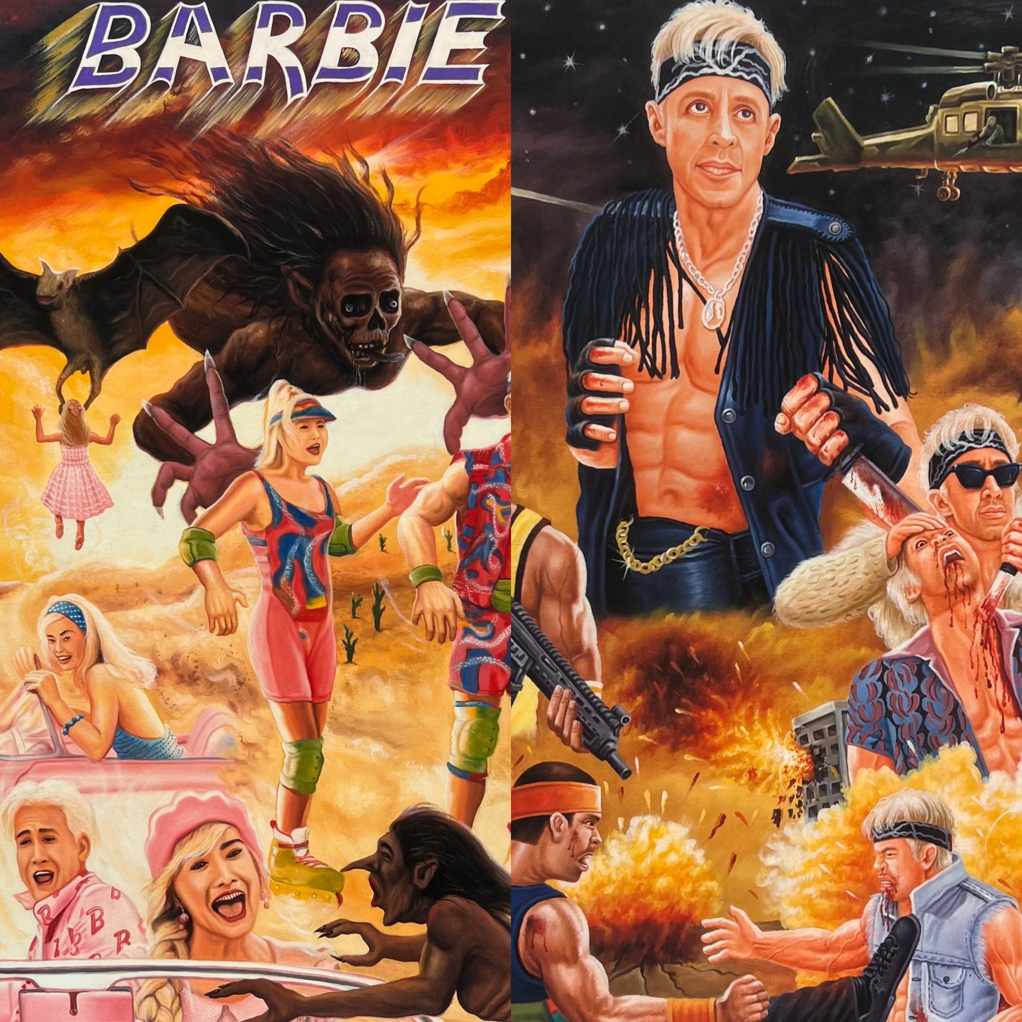 Barbie and Her Demons - Set of 2 Limited Edition Archival Giclée