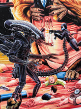 Load image into Gallery viewer, Groundhog Day x Alien - Limited Edition Archival Giclée Print from Static Medium by C.A. Wisely