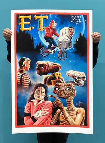 E.T. - Limited Edition Archival Giclée Print from Static Medium by Heavy J