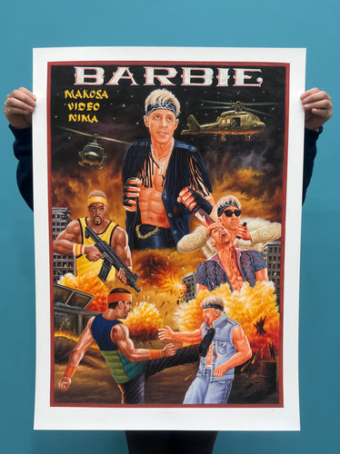 Barbie - Limited Edition Archival Giclée Print from Static Medium by Mr. Nana Agyq