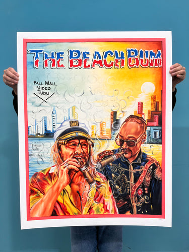 The Beach Bum - Limited Edition Archival Giclée Print from Static Medium by Bright Obeng