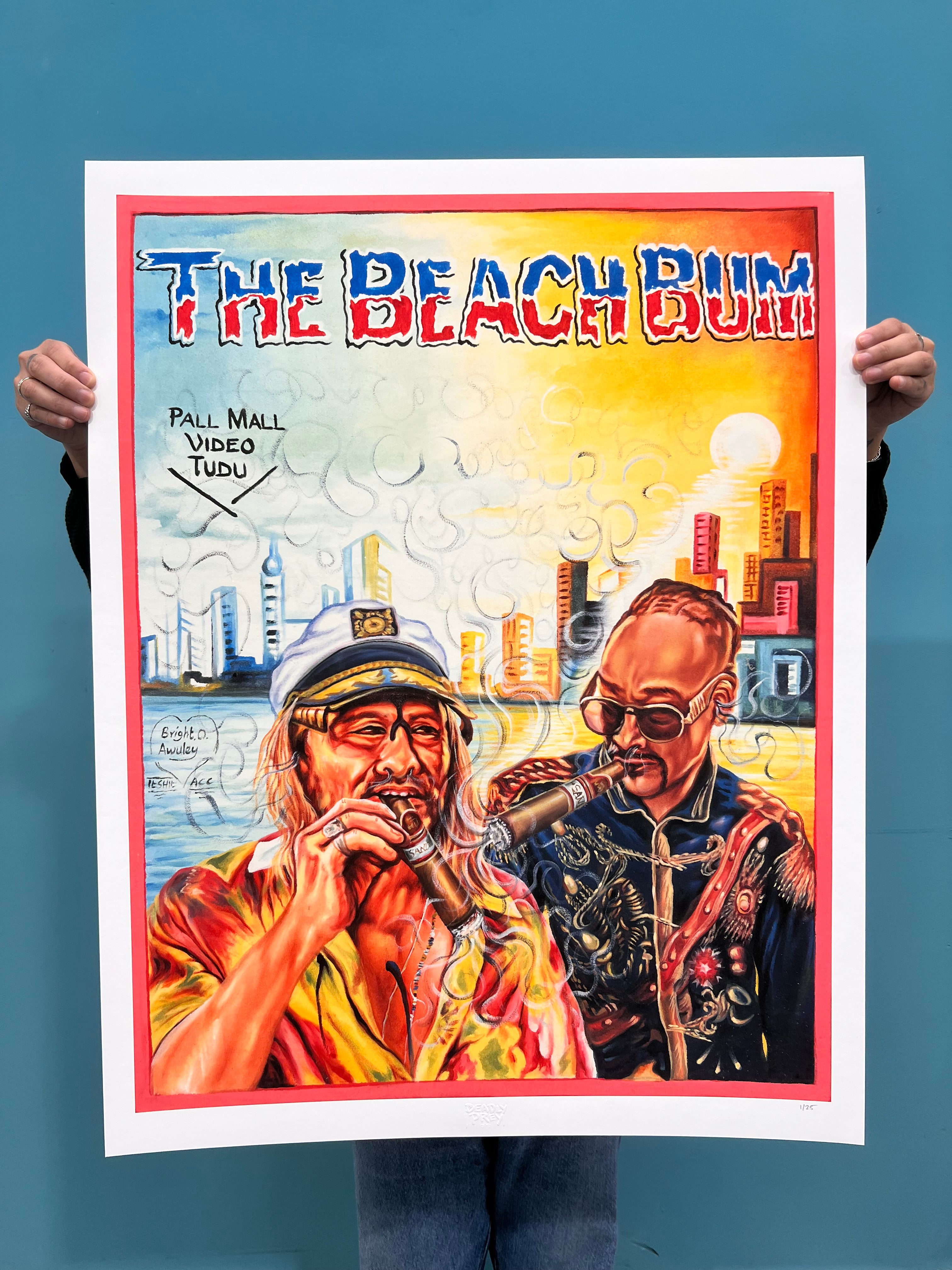 The Beach Bum - Limited Edition Archival Giclée Print from Static