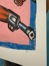 Load image into Gallery viewer, Guns - Limited Edition Archival Giclée Print from Static Medium by Mr. Brew