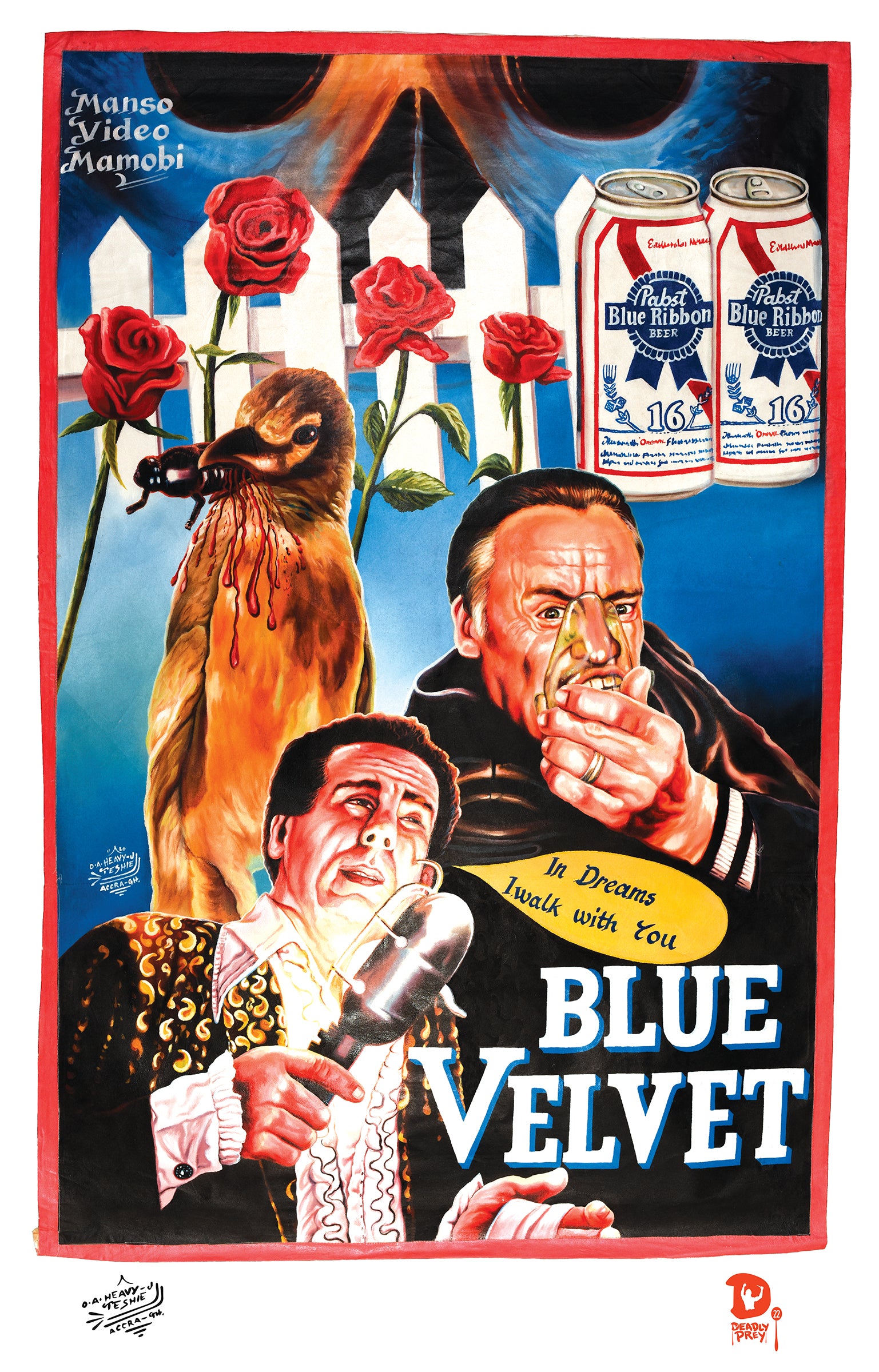 BLUE VELVET (High Quality Print) - Heavy J – Deadly Prey Gallery
