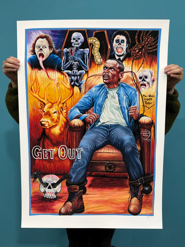 Get Out - Limited Edition Archival Giclée Print from Static Medium by Bright Obeng