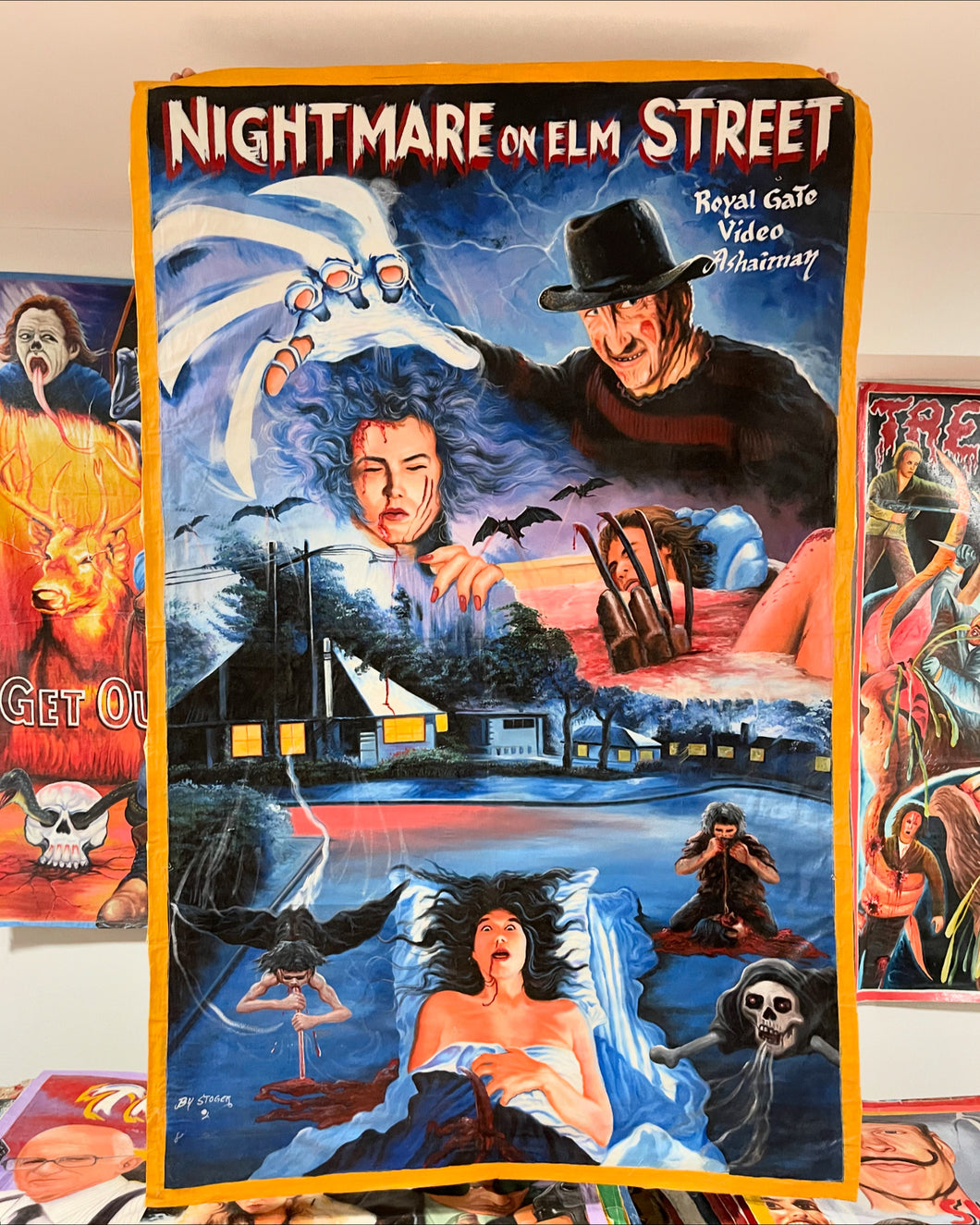 Nightmare on Elm Street - Original Painting by Stoger