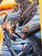 Load image into Gallery viewer, Alien x Cats - Archival Giclée Print from Static Medium by Daniel (Artist’s Proof)