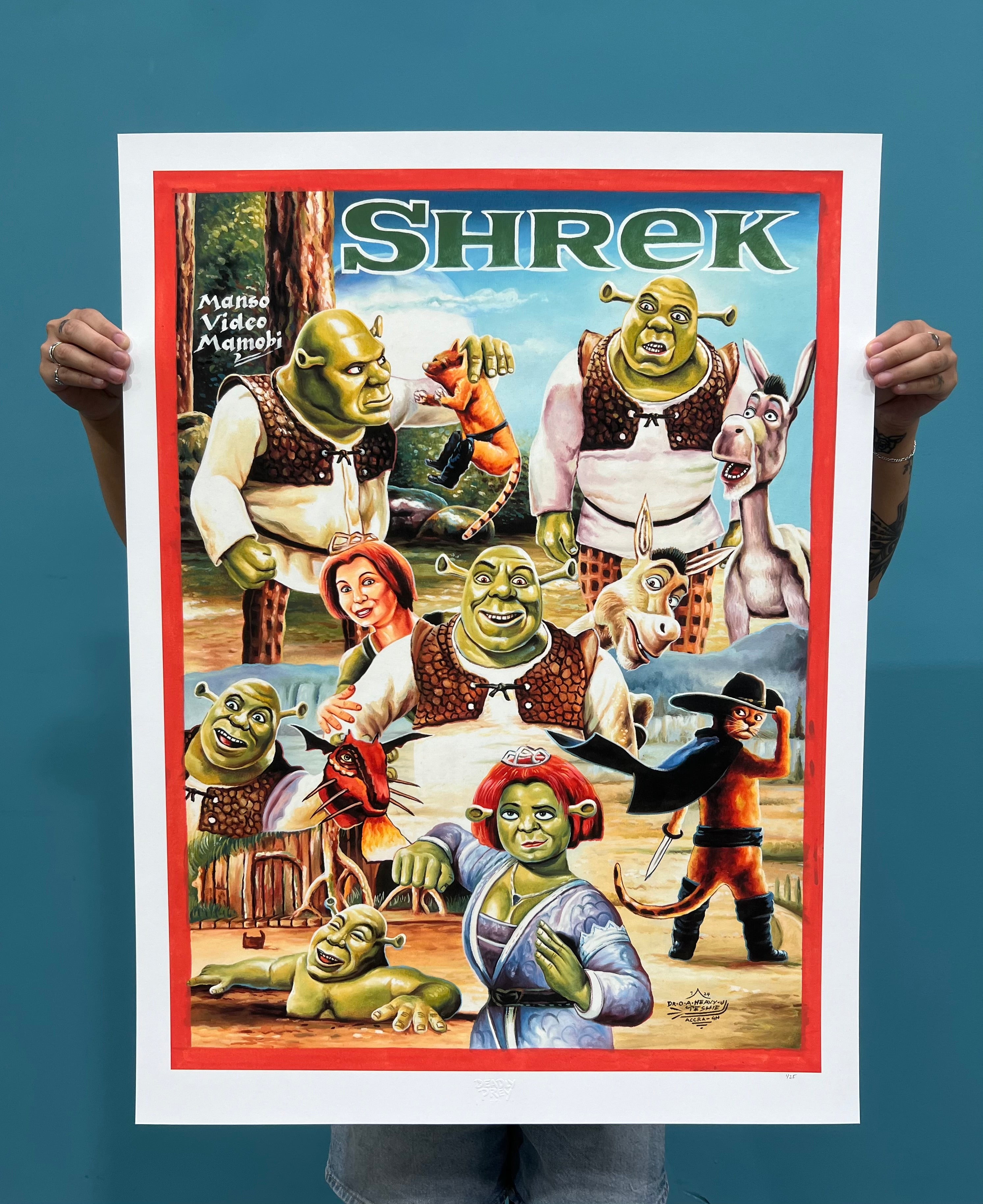Shrek - Limited Edition Archival Giclée Print from Static Medium
