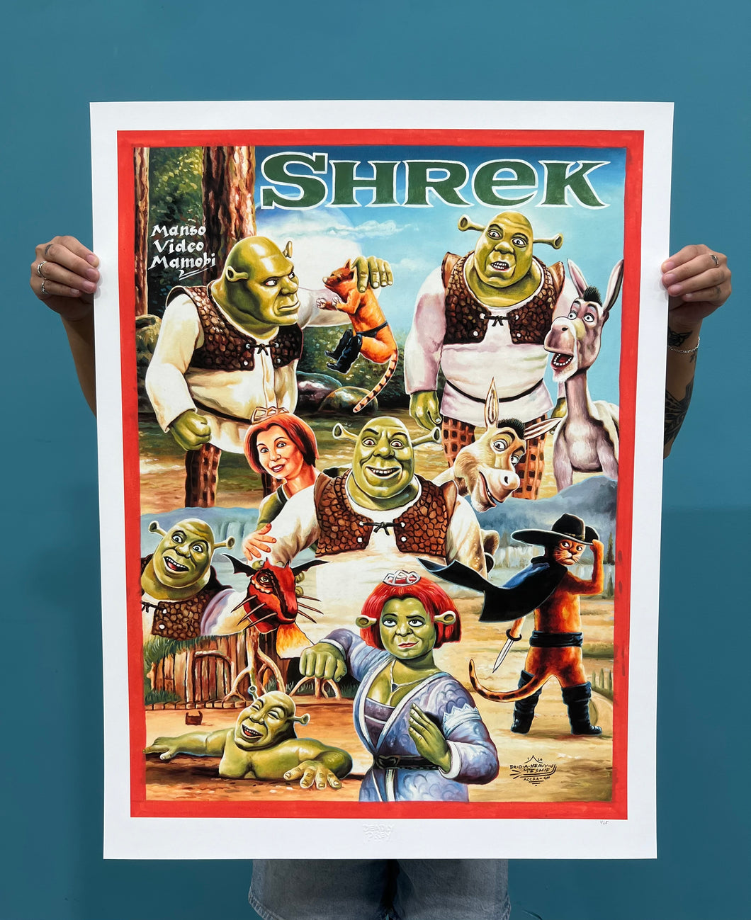 Shrek - Limited Edition Archival Giclée Print from Static Medium by Heavy J