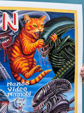 Load image into Gallery viewer, Alien x Cats - Archival Giclée Print from Static Medium by Daniel (Artist’s Proof)