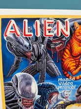 Load image into Gallery viewer, Alien x Cats - Archival Giclée Print from Static Medium by Daniel (Artist’s Proof)