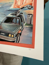 Load image into Gallery viewer, Back to the Future x Rick &amp; Morty - Limited Edition Archival Giclée Print from Static Medium by Heavy J