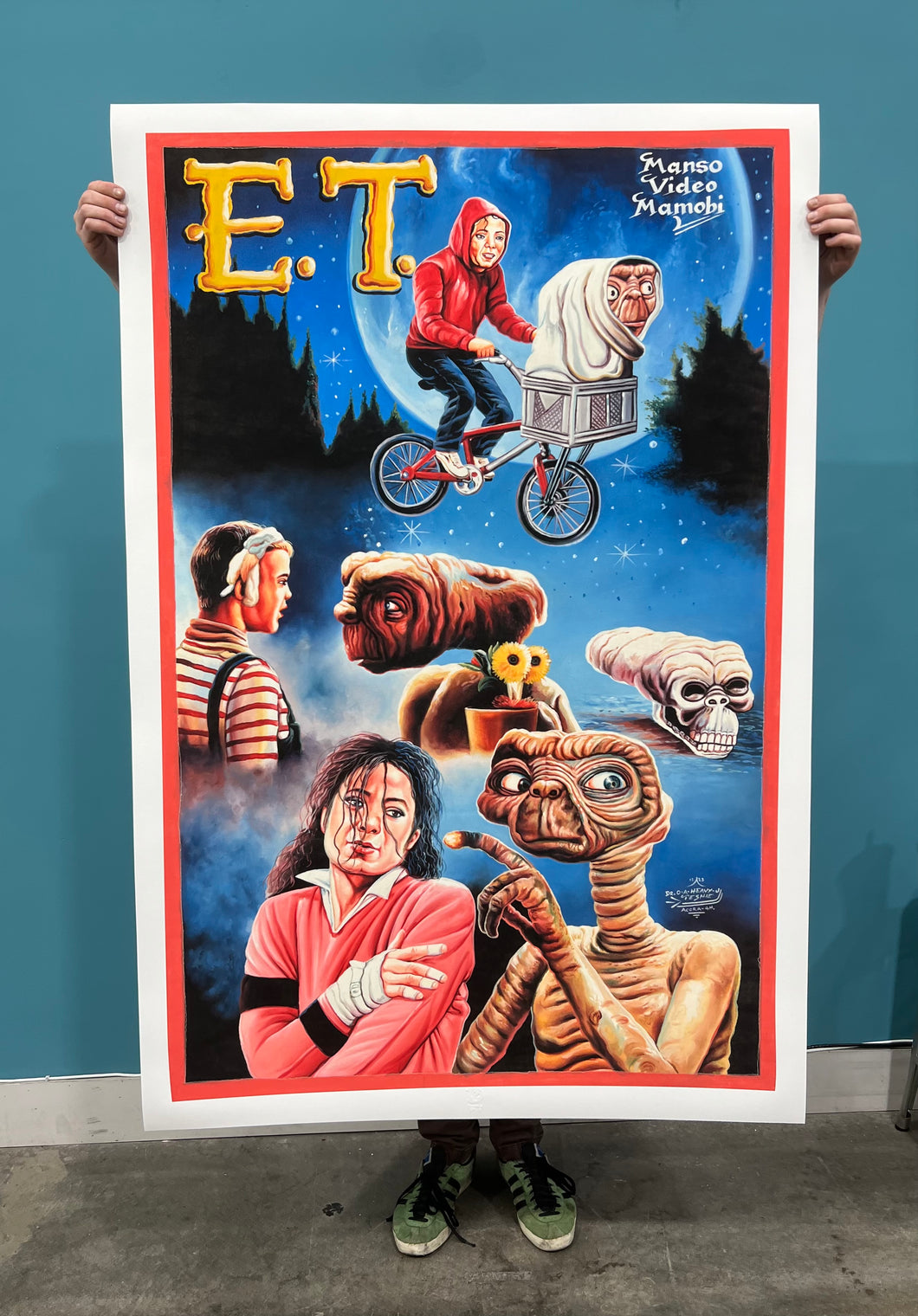 E.T. - 1:1 Archival Giclée Print from Static Medium by Heavy J (40x60”)