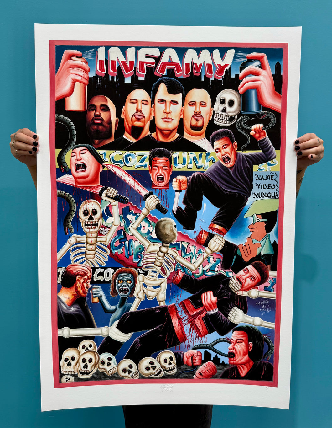 Infamy - Limited Edition Archival Giclée Print from Static Medium by Salvation