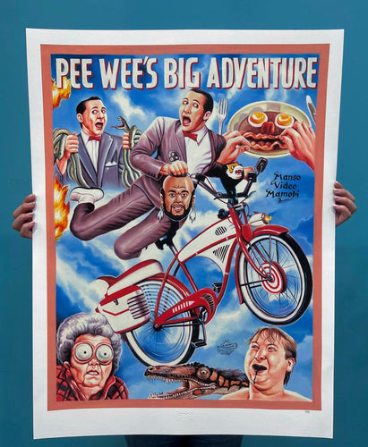 Pee-Wee’s Big Adventure - Limited Edition Archival Giclée Print from Static Medium by Heavy J