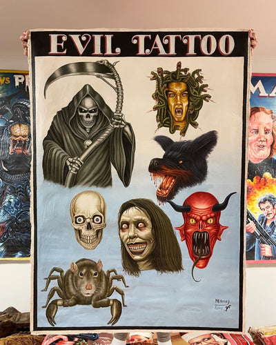 Evil Tattoo - Original Painting by Mr. Nana Agyq