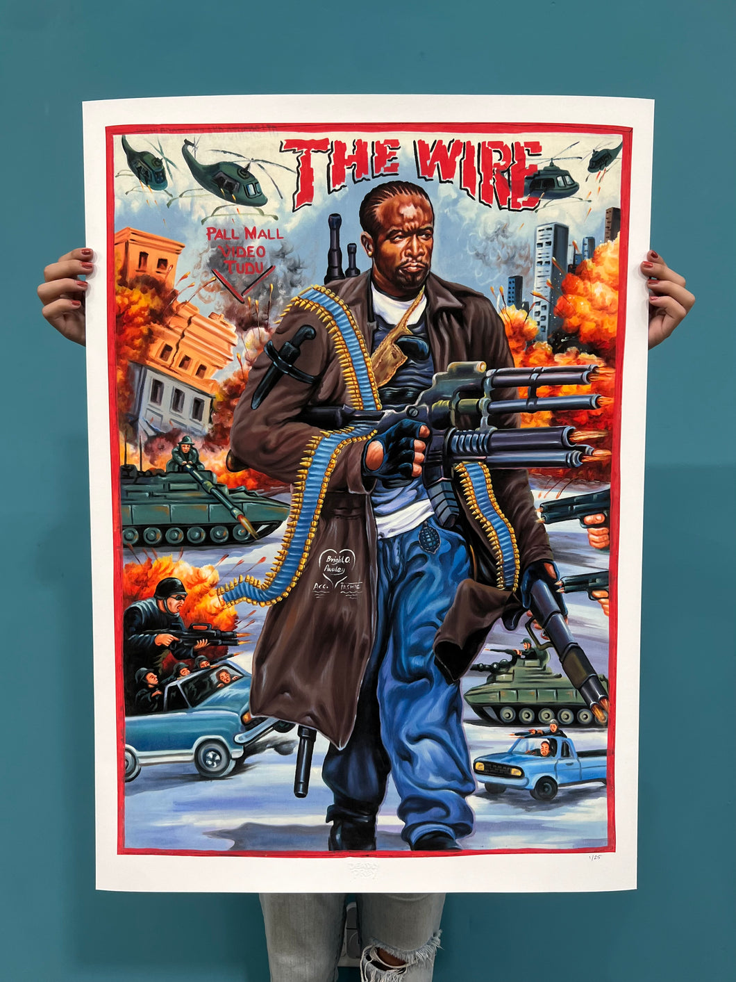 The Wire - Limited Edition Archival Giclée Print from Static Medium by Bright Obeng