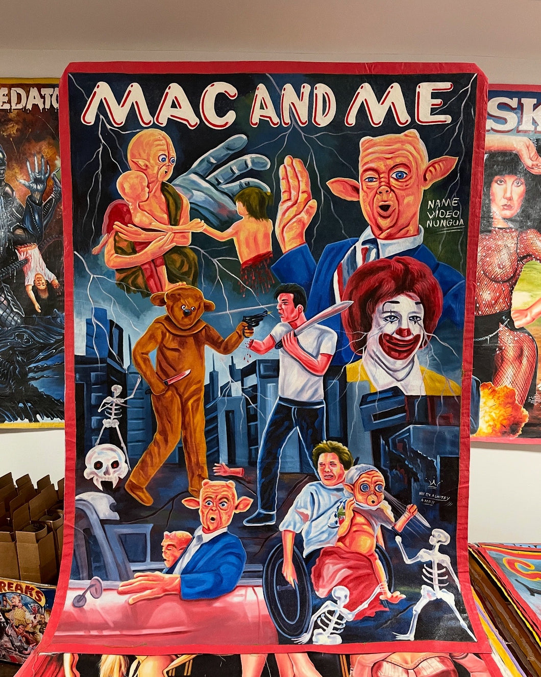 Mac and Me - Original Painting by Nii Bi Ashitey