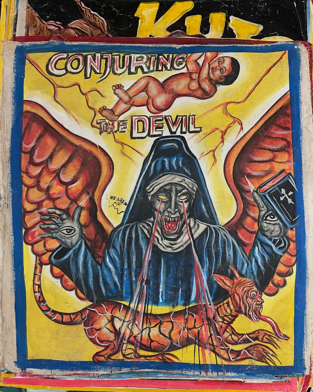 Conjuring the Devil - Original Painting by Mr. Brew