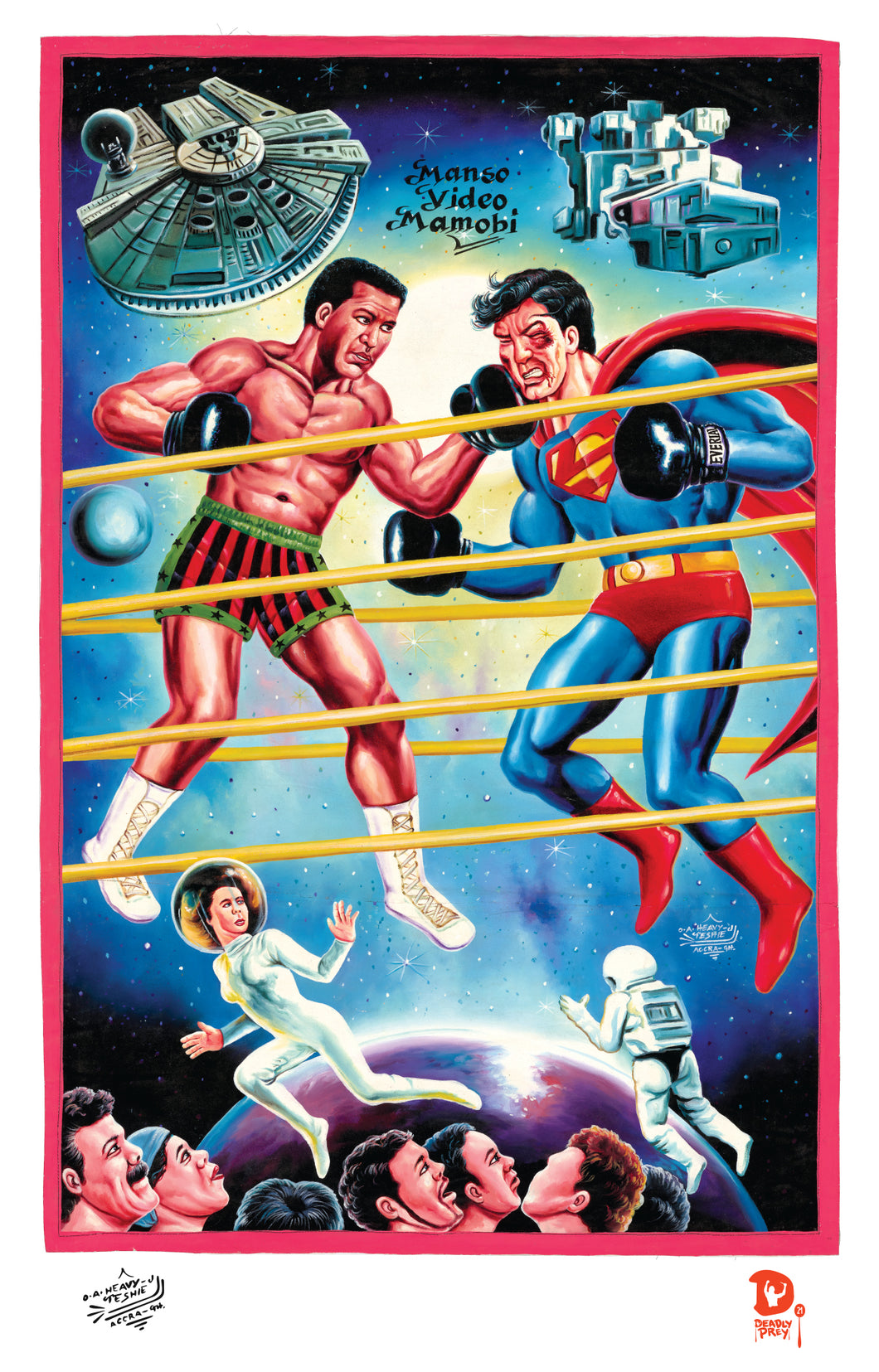 UNTITLED MUHAMMAD ALI VS. SUPERMAN (High Quality Print) - Heavy J