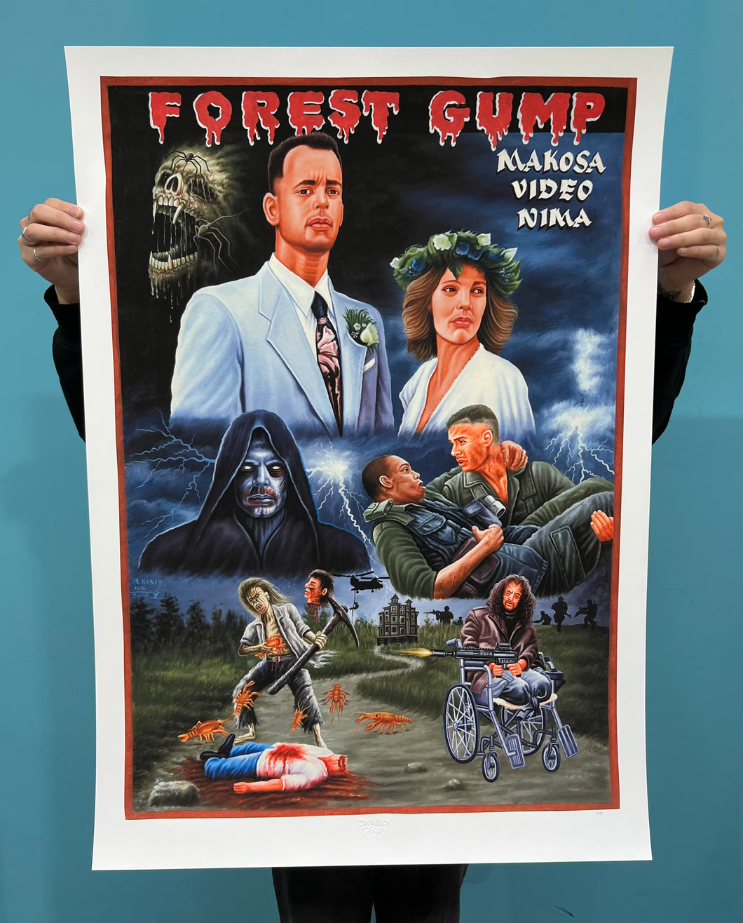 Forrest Gump - Limited Edition Archival Giclée Print from Static Medium by Mr. Nana Agyq