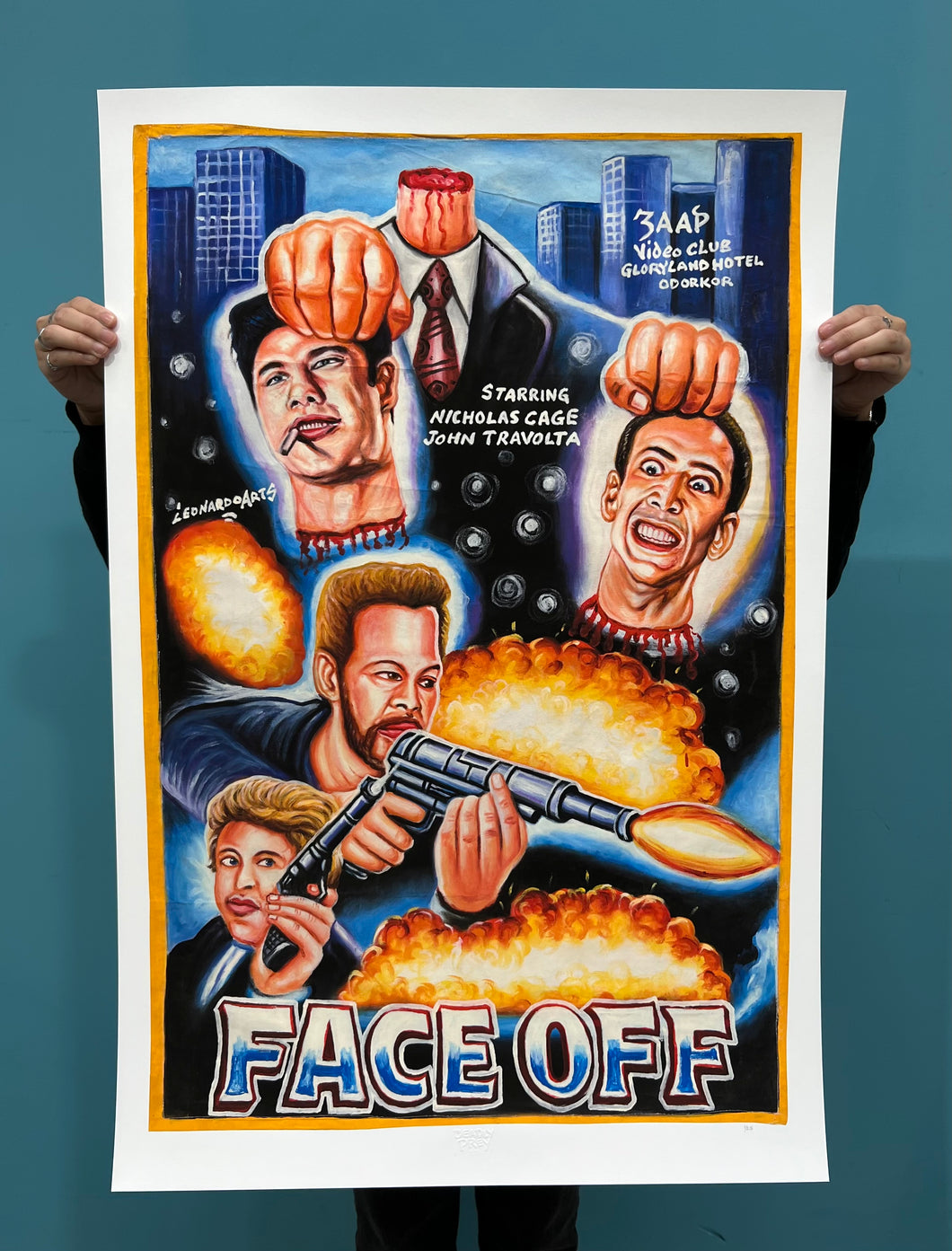 Face Off - Limited Edition Archival Giclée Print from Static Medium by Leonardo