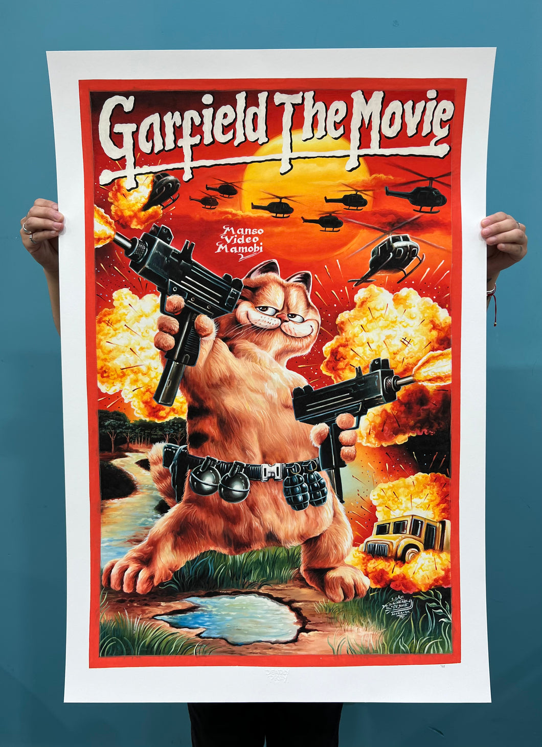 Garfield the Movie - Archival Giclée Print from Static Medium by Heavy J (Artist’s Proof)