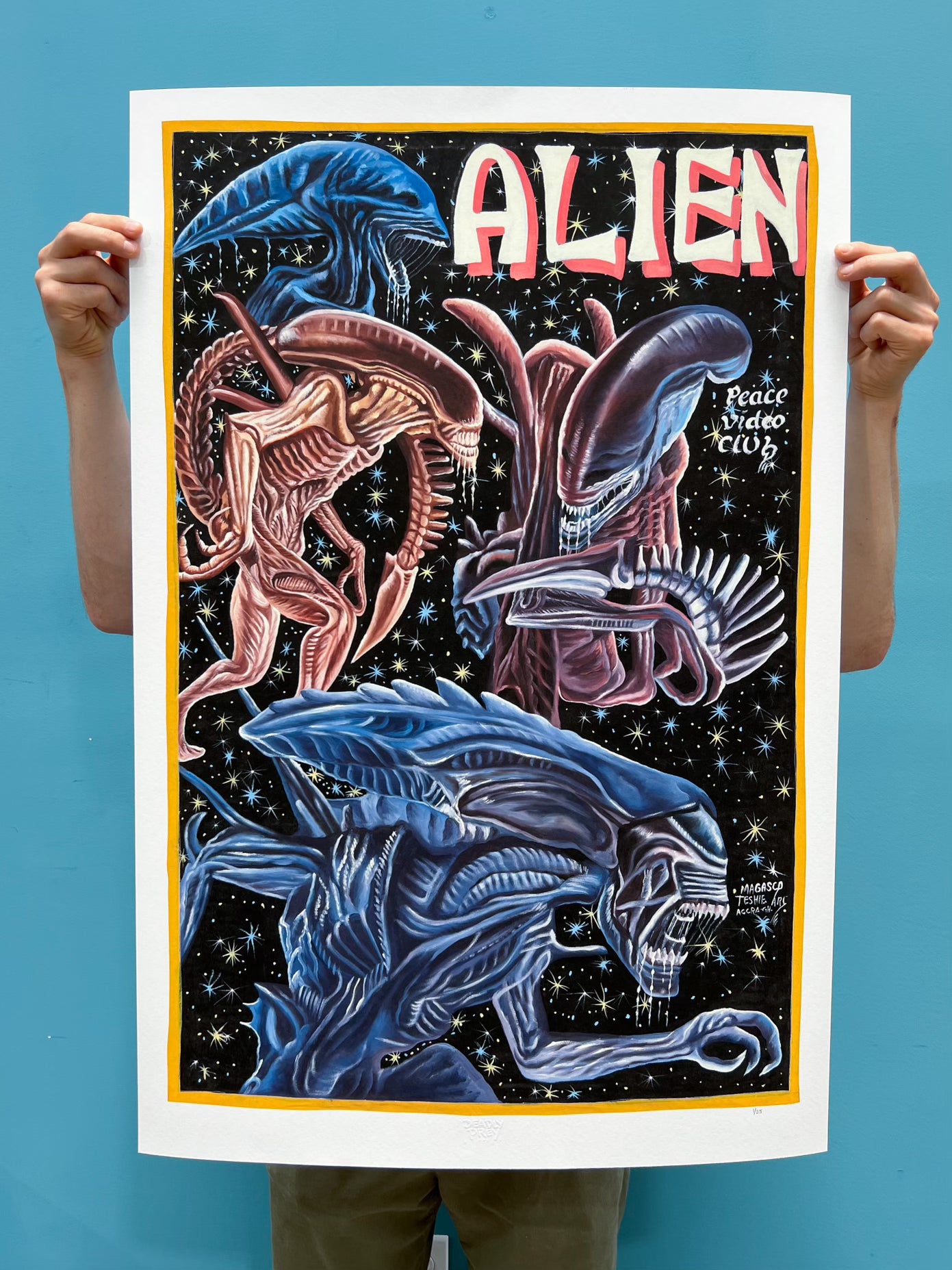 Alien - Archival Giclée Print from Static Medium by Magasco