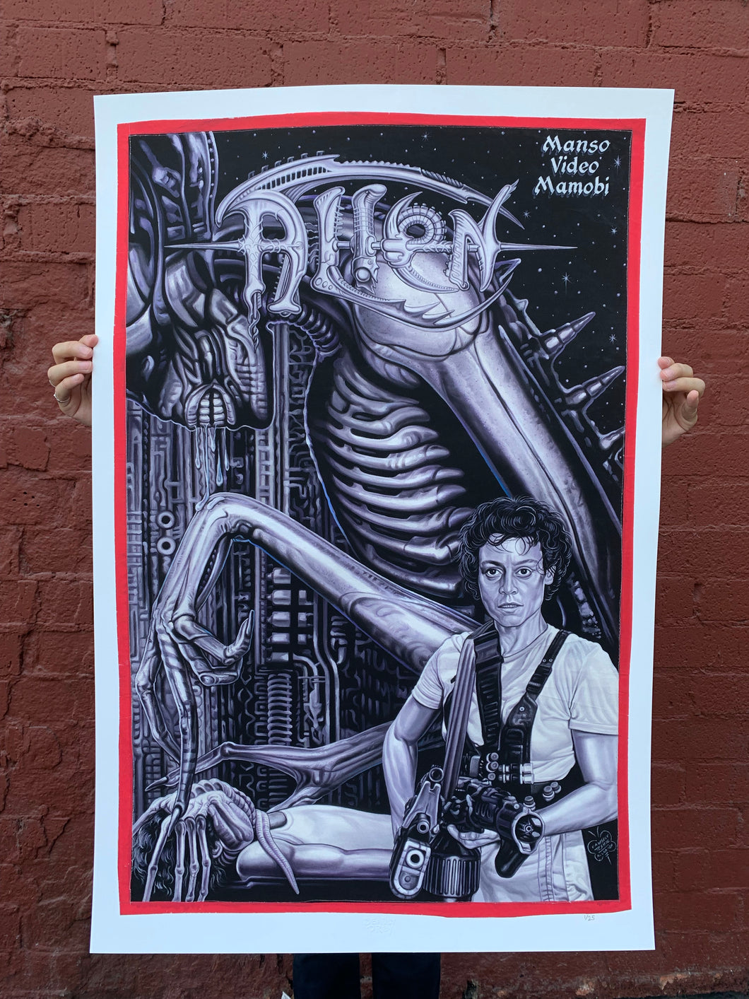 Alien - Archival Giclée Print from Static Medium by C.A. Wisely (Artist’s Proof)