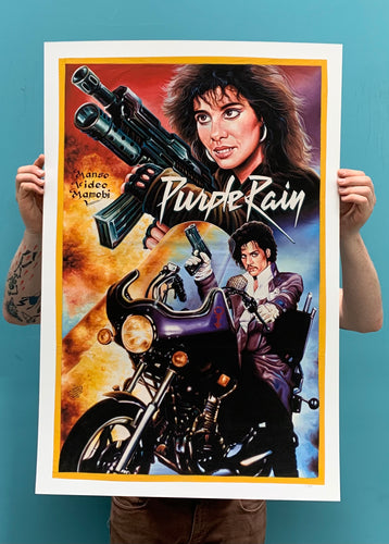 PURPLE RAIN - Archival Giclée Print from Static Medium by Heavy J (Artist’s Proof)