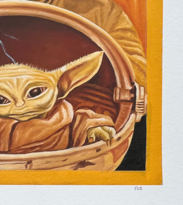 Yodas - Limited Edition Archival Giclée Print from Static Medium by Magasco