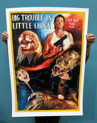 Big Trouble in Little China - Limited Edition Archival Giclée Print from Static Medium by H.K. Mathias