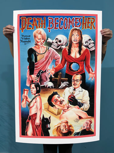 Death Becomes Her - Limited Edition Archival Giclée Print from Static Medium by Heavy J