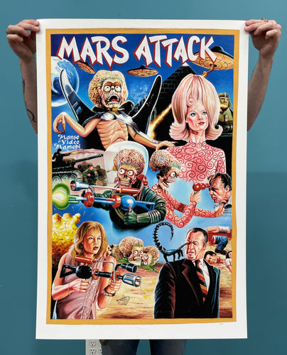 Mars Attacks - Limited Edition Archival Giclée Print from Static Medium by Heavy J