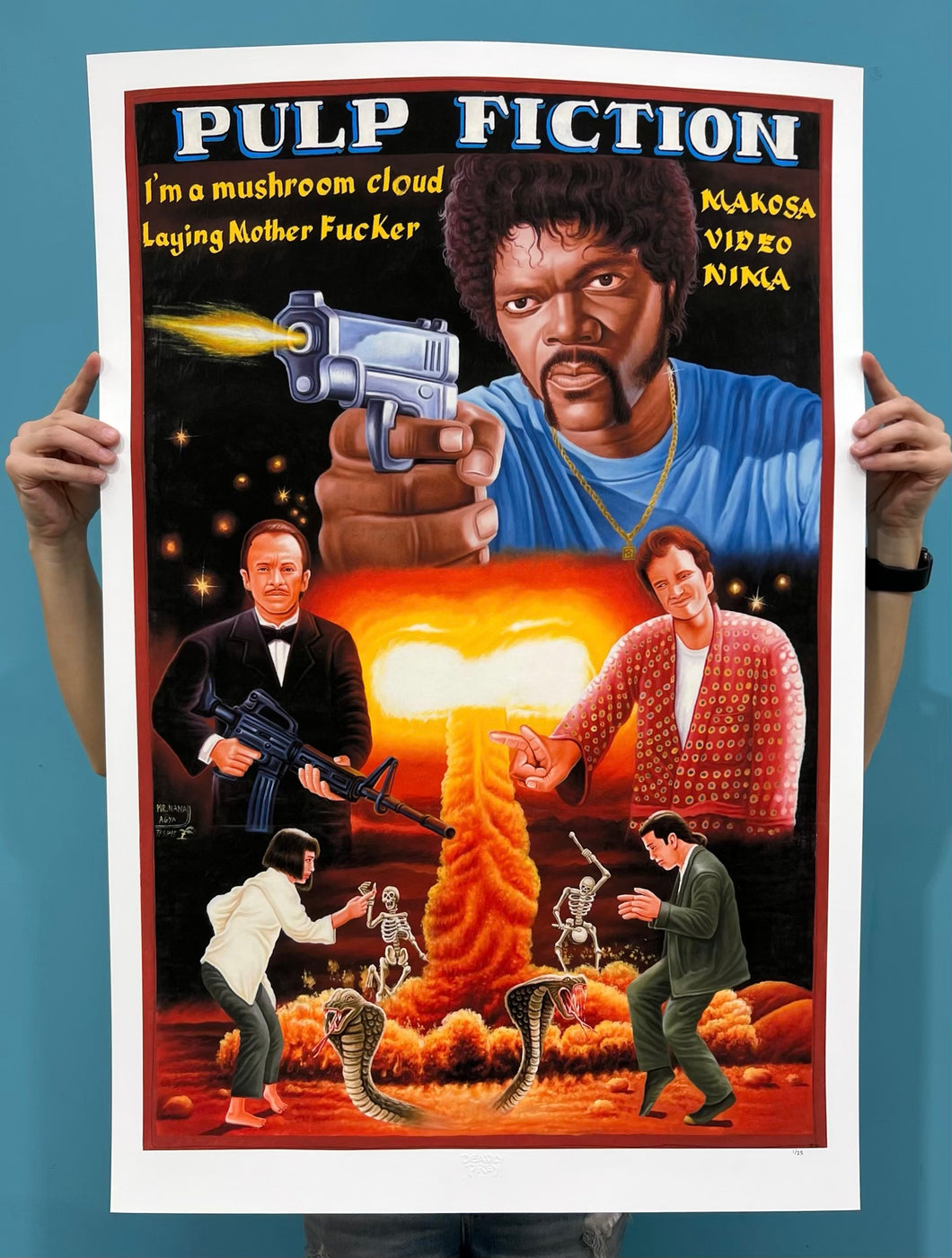 Pulp Fiction - Limited Edition Archival Giclée Print from Static Medium by Mr. Nana Agyq