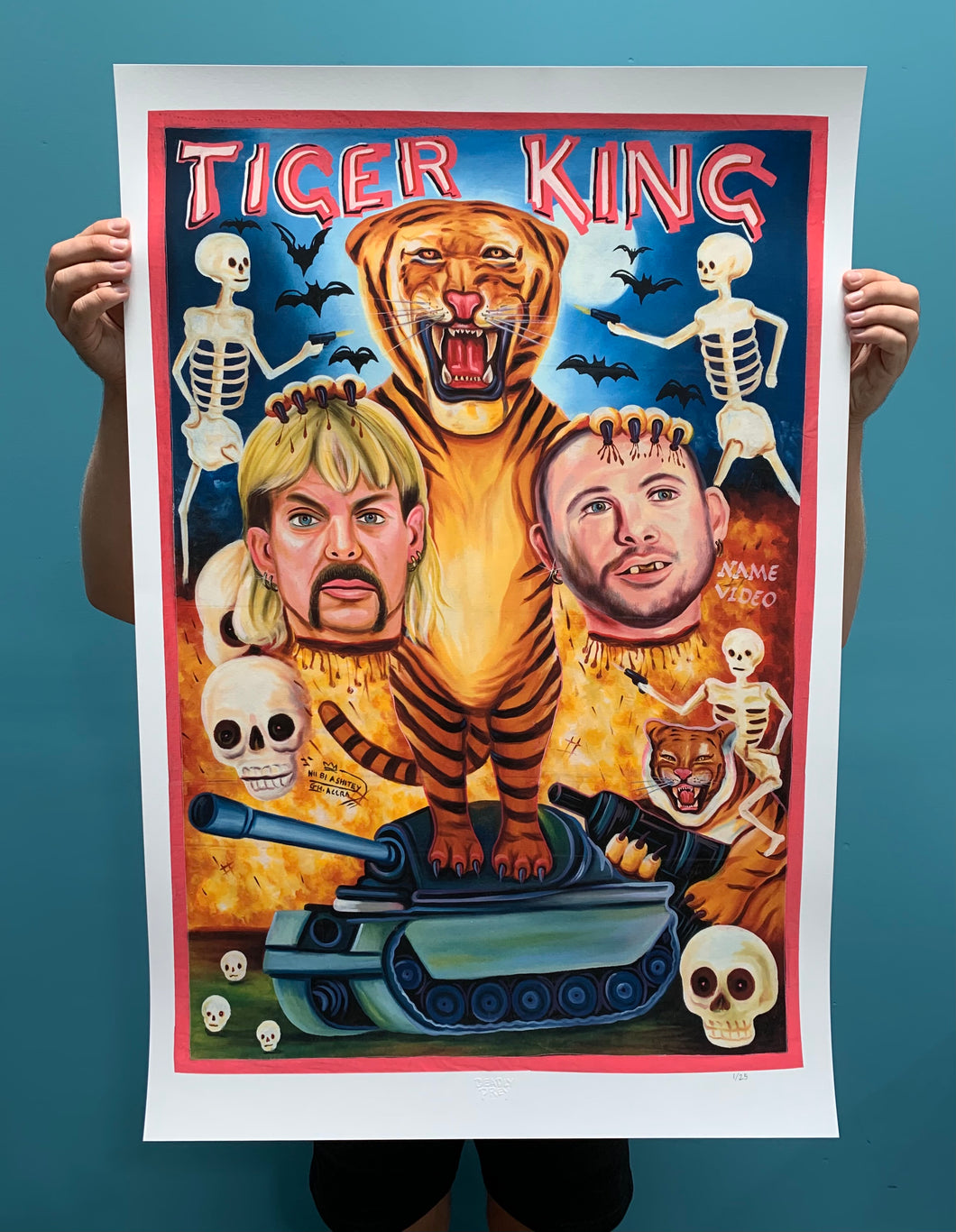 Tiger King - Limited Edition Archival Giclée Print from Static Medium by Nii Bi Ashitey