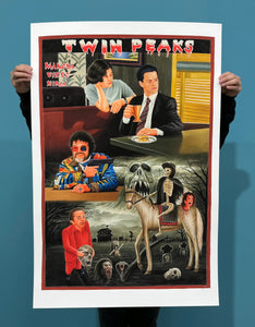 Twin Peaks Day - Limited Edition Archival Giclée Print Set by Mr. Nana Agyq (Part 1) & Magasco