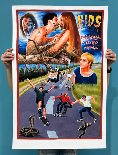 Kids - Limited Edition Archival Giclée Print from Static Medium by Mr. Nana Agyq